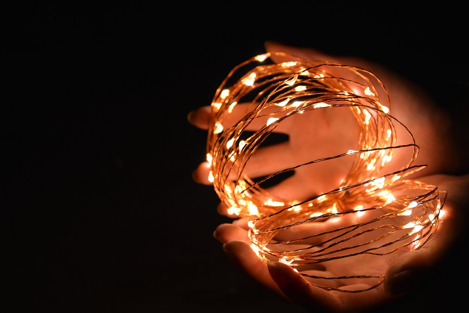 Products-33ft led copper wire string lights-HAHOME