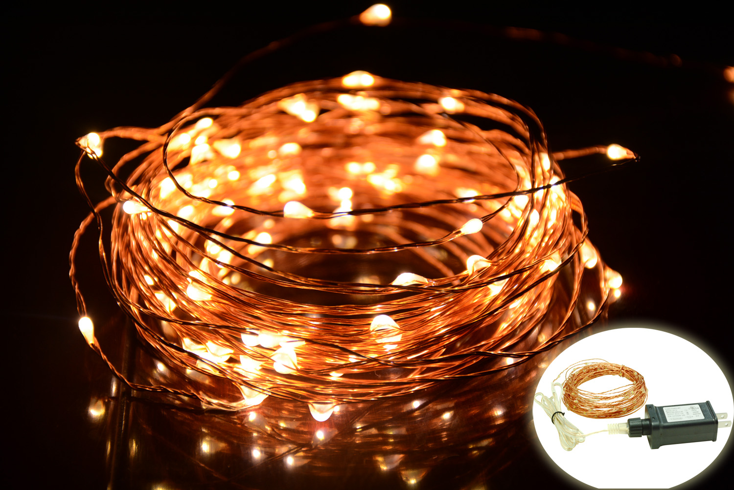 Products33ft led copper wire string lightsHAHOME